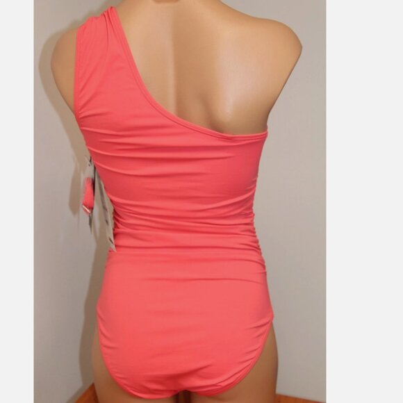 New Coco Reef Swimsuit Bikini 1 one piece Sz 8 cup one shoulder cora lion - Picture 7 of 7
